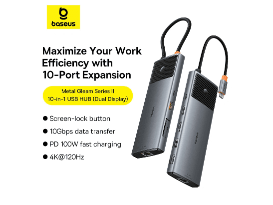 Baseus Metal Gleam Series II 10-in-1 USB HUB - B00061800813-01 (6)