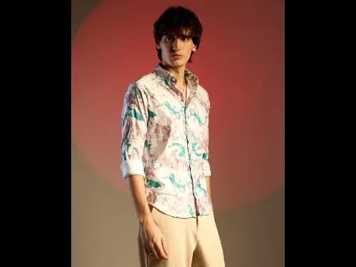 Mens Graphic Regular Fit Shirt