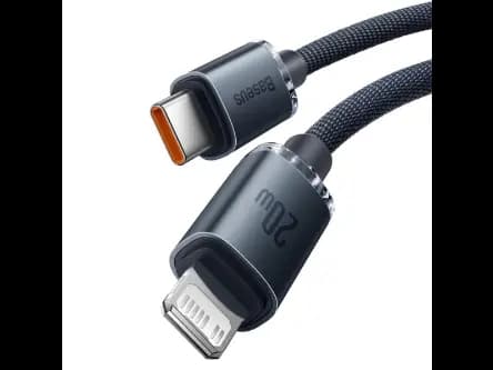 Baseus 1.2m Type-C to Lightning 20W Fast Charging Data Cable-Crystal Shine Series – Blue - CAJY000201 (2)
