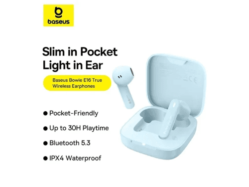 Baseus Bowie E16 True Wireless Earphones - A00061900313-01 with6 Months Warranty (5)