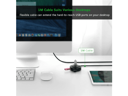 UGREEN USB to USB 2.0 4 Ports 1 Meter HUB | CR106 - 20277 (5)