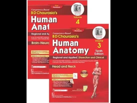 BD Chaurasias Human Anatomy : Volume 1 , 2 , 3 & 4 - 10th Edition - Bundle Pack of 4 Books (3)