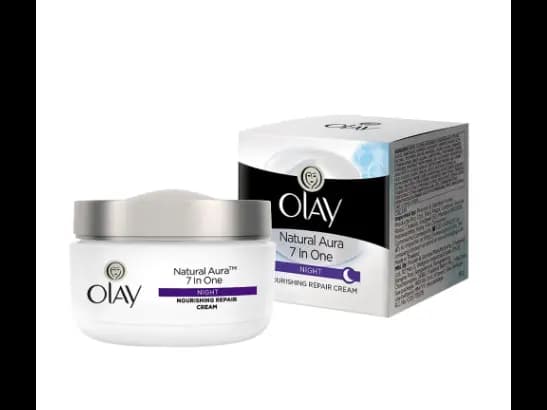 OLAY NATURAL AURA NIGHT CREAM 50G