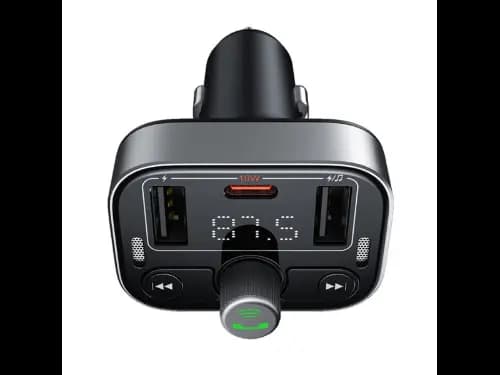 Baseus S-09 Pro Series Car FM Transmitter Cluster Black - C10762200113-00 (4)