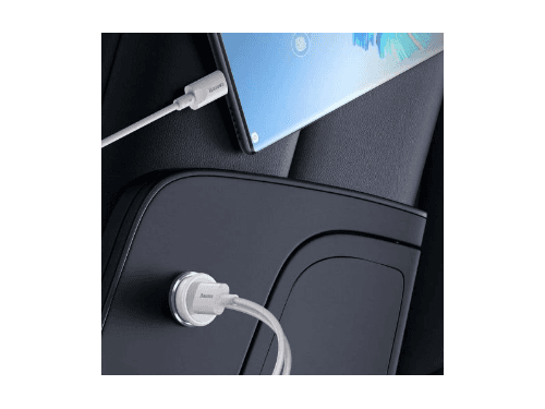 Baseus Enjoyment Retractable 2-in-1 Car Charger C L 30W Black – CGTX000001 – 6 Months Warranty (4)