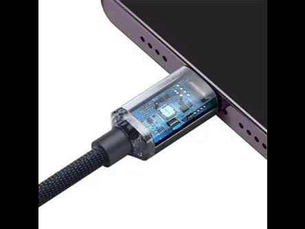 Baseus 1.2m Type-C to Lightning 20W Fast Charging Data Cable-Crystal Shine Series – Blue - CAJY000201 (3)