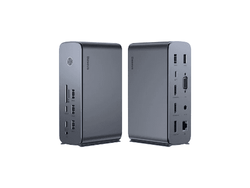 Baseus UnionJoy Pro 17-Port Four-Screen Multifunctional HUB Docking Station (US Pin Charging Adapter ) - WKSP090013 with 6 months warranty (6)