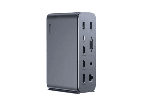 Baseus UnionJoy Pro 17-Port Four-Screen Multifunctional HUB Docking Station (US Pin Charging Adapter ) - WKSP090013 with 6 months warranty (2)