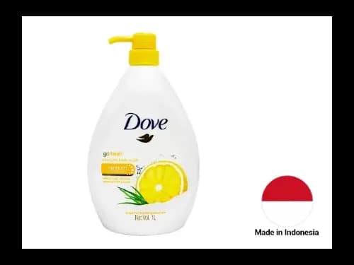 Dove Go Fresh Energize Body Wash with Grapefruit & Lemongrass Scent 1L - INDONESIA