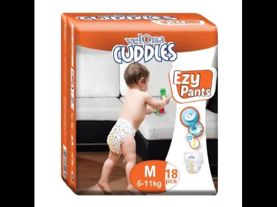 Velona Cuddles Ezy Pants Size M 18 Pcs Pack