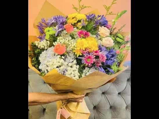 Wow Girl Bouquet with Mixed Flowers