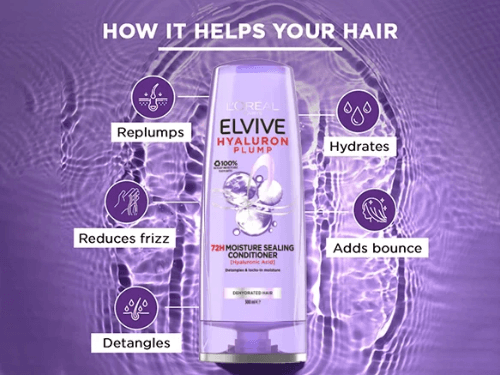 Loreal Elvive Hyaluron Plump Moisture Filling Conditioner 300ml - FRANCE (2)