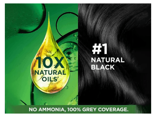 Garnier Natural Black Hair Color 70ml 60g - INDIA (3)
