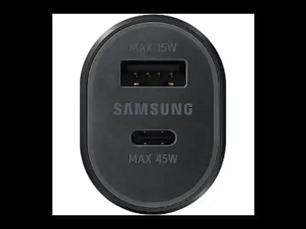 SAMSUNG Super Fast Dual Car Charger Usb 45W 15W Two Ports Black (2)