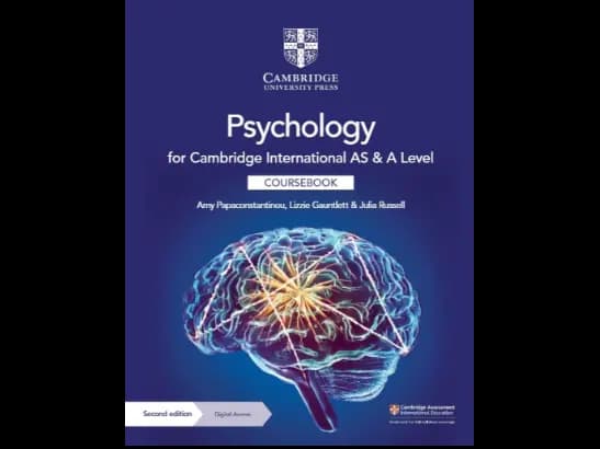 PSYCHOLOGY FOR CAMBRIDGE INTERNA AS AND AL - CB 2E