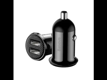 Baseus CCALLP-01 Car Charger 4.8A Grain Pro Dual USB Black (2)