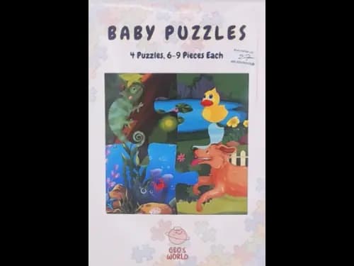 BABY PUZZLES - 4 PUZZLES 6 - 9 PIECES EACH