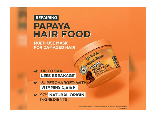 Garnier Ultimate Blends Papaya 3 in 1 Hair Mask 390ml - GERMANY (2)
