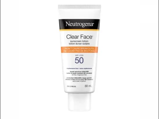 Neutrogena Clear Face Oil Free SPF 50 Sunscreen 88ml - CANADA