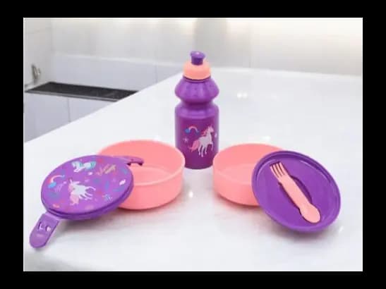 3-Piece Children's School Lunch Box Kit for Boys and Girls (3)
