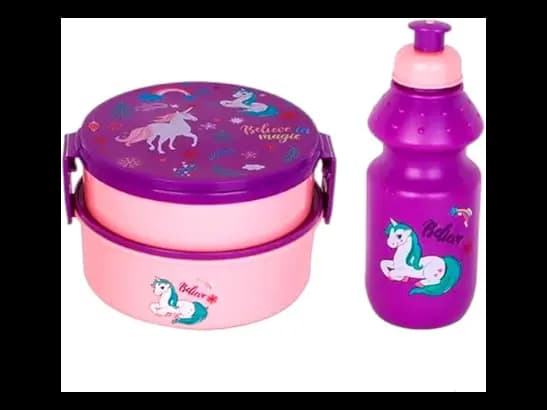 3-Piece Children's School Lunch Box Kit for Boys and Girls (2)