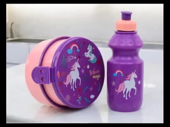 3-Piece Children's School Lunch Box Kit for Boys and Girls (4)