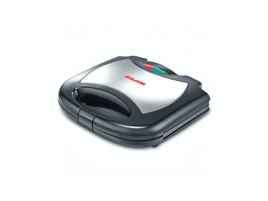 WIPRO SANDWICH MAKER - 4 SLICES - STANLED STEEL - BLACK --800W (WST218/WST18A)