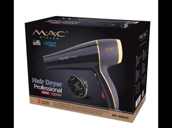 MAC Styler Professional Hair Dryer MC-6690A 2200w / Saloon Hair Dryer with Diffuser with 12 Months warranty (6)
