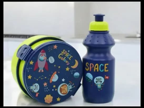 3-Piece Children's School Lunch Box Kit for Boys and Girls (7)