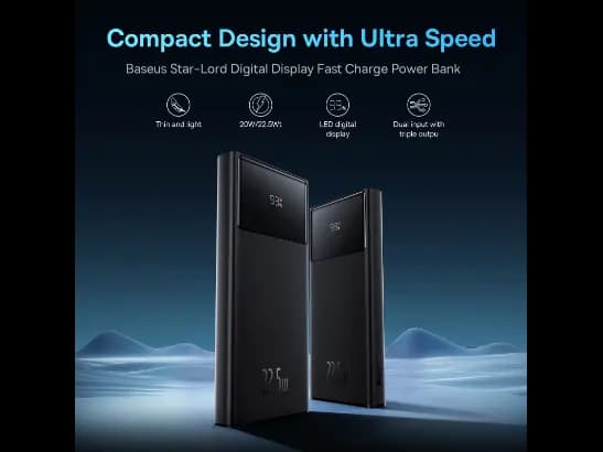 Baseus 10000mAh 22.5W Star-Lord Fast Charge Power Bank with 1 Year Warranty (6)