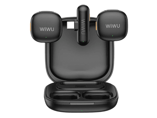 WiWU Wi-WM006 AI Duo Wireless Microphone Type-C – Black with 6 Month Warranty (3)