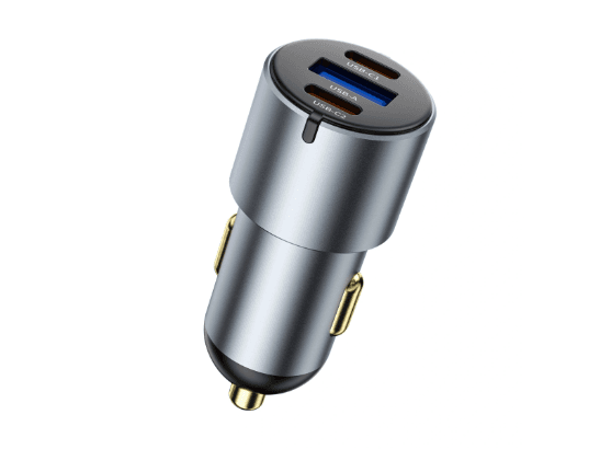 WiWU Wi-CC032 Nano Pro 60W PD Fast Car Charger – USB & Dual Type-C with 6 Month Warranty (5)