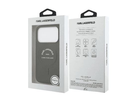 Karl Lagerfeld Magsafe PU Case for iPhone 17 Pro/17 Pro Max – Black (5)