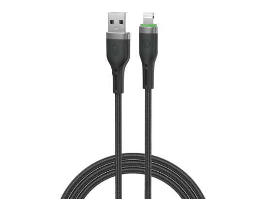 WiWU Wi-C068 Oringlink USB To Lightning Cable 1M – Black with 6 months warranty