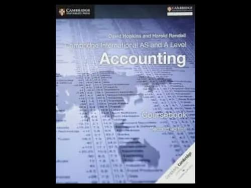 Cambridge International AS and A Level Accounting Coursebook : 2nd Edition (OEB) by David Hopkins