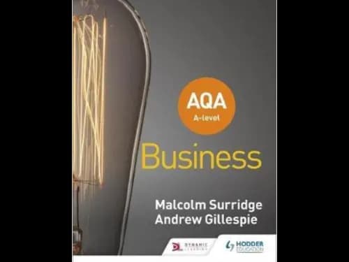 AQA A level Business by Malcolm Surridge,Andrew Gillespie