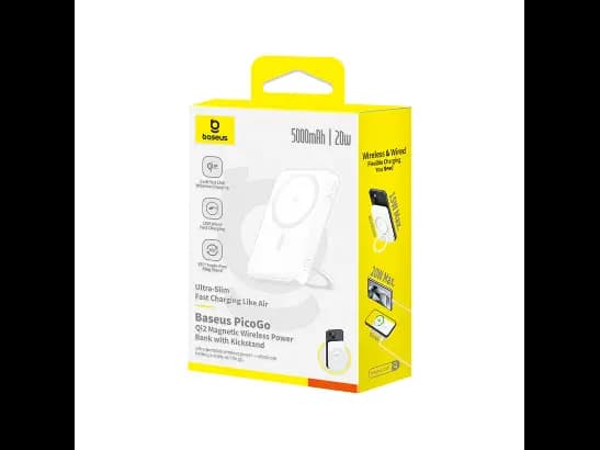 Baseus 5000mah 20W PicoGo Qi2 Magnetic Power Bank with Rotatable Stand - P10076800213-01 (4)