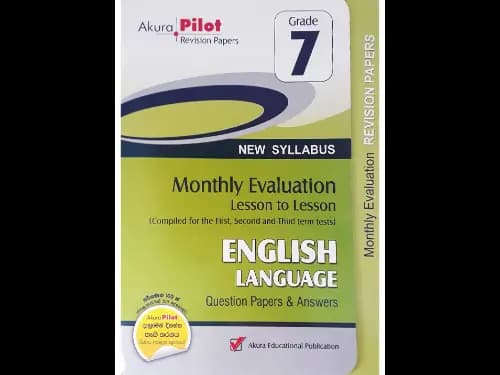 Akura Pilot Grade 7 English Language Monthly Evaluation