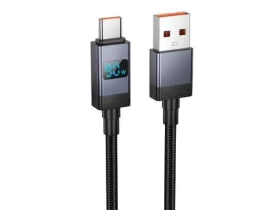 HOCO X118 TYPR-C 5A CHARGING DATA CABLE WITH DISPLAY