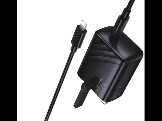 HOCO CS24B SINGLE PORT PD25W CHARGER SET (C TO iP) (2)
