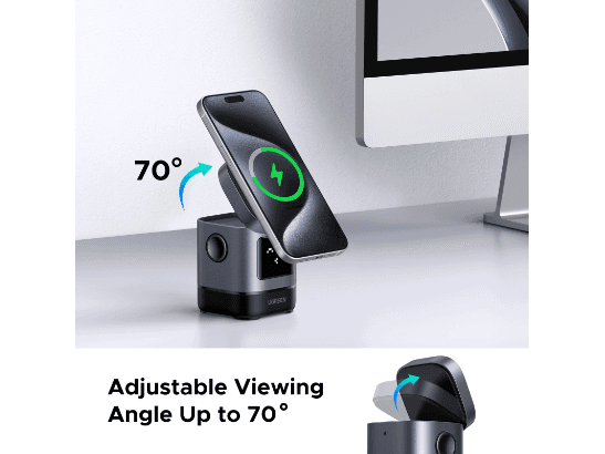 UGREEN 2-in-1 UNO Series Qi2 Magnetic Station Wireless Charger – W709 – 45775 – 1 Year Warranty (4)