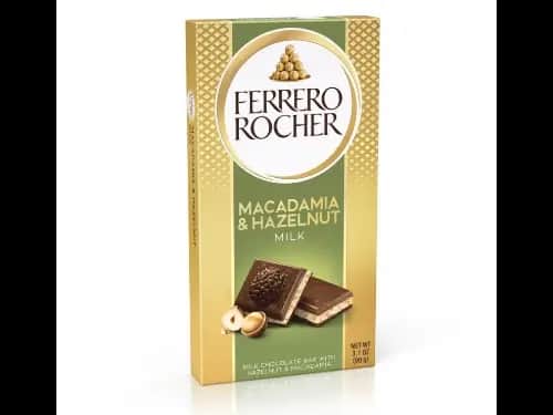 Ferrero Rocher Hazelnut & Macadamia Bar 90G