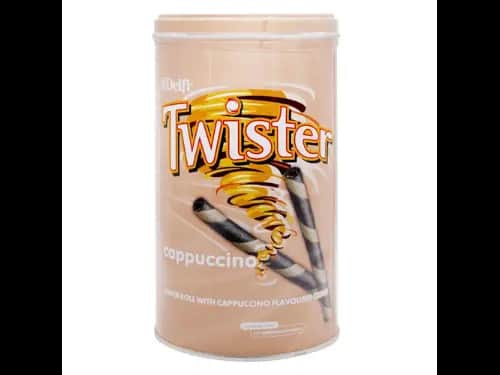 Delfi Twister Cappuccino Wafer Roll 320g