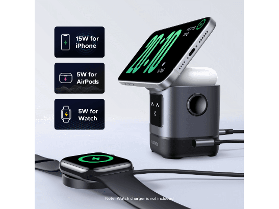 UGREEN 2-in-1 UNO Series Qi2 Magnetic Station Wireless Charger – W709 – 45775 – 1 Year Warranty (6)