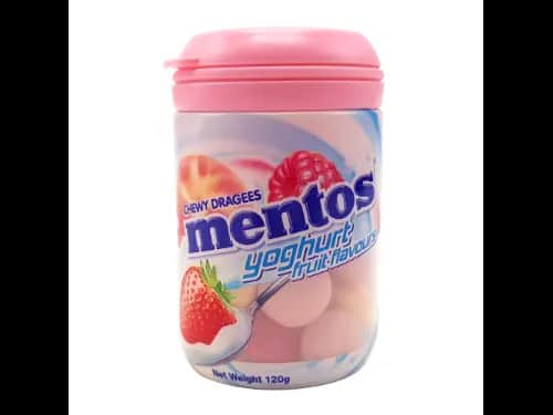 Mentos Yoghurt Fruit Flavours 120g