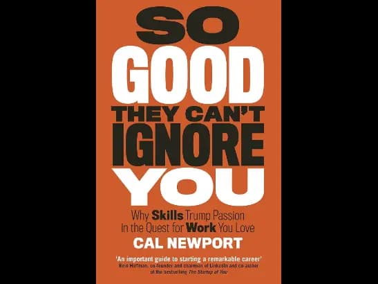 So Good They Can’t Ignore You by Cal Newport