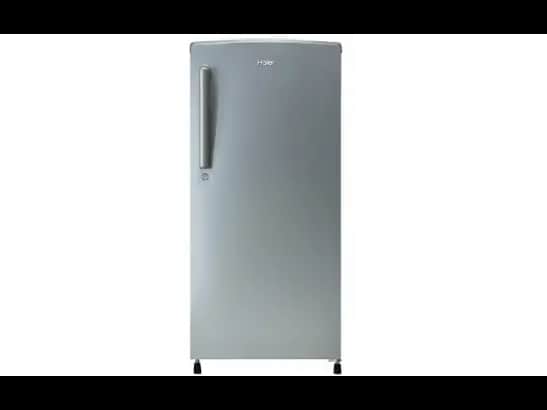Haier 165L Direct Cool Single Door Refrigerator - Brushline Silver