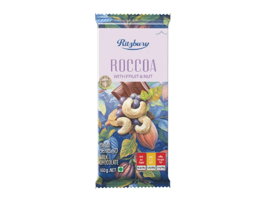 Ritzbury Roccoa Fruit and Nut Chocolate 160G