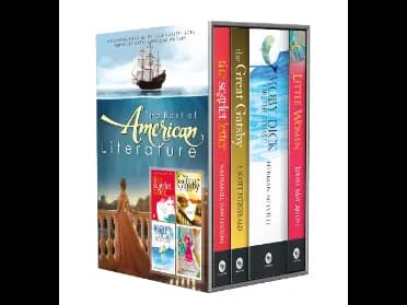 The Best of American Literature 4 Books Set by Fitzgerald F. Scott, Nathaniel Hawthorne, Herman Melville, Louisa May Alcott
