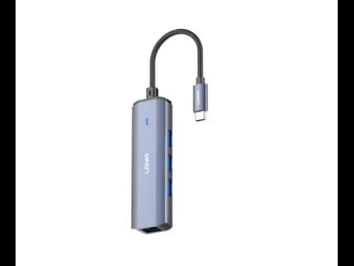 LDNIO DS-124C USB3.0*3+RJ45*1 Hub Adapter